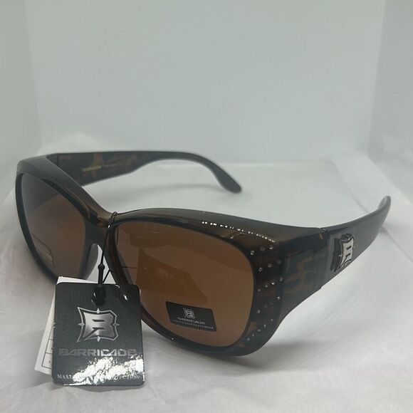 Barricade PZ-BAR617 Women’s Sunglasses – Tortoise| Rhinestone Detail | Butterfly - Picture 1 of 3